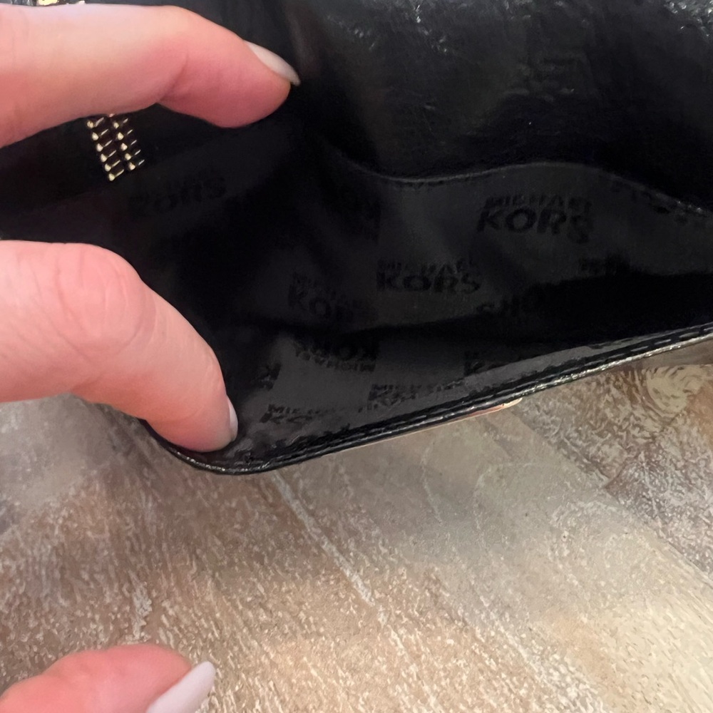 Michael Kors Black Leather Wallet - Picture 5 of 8